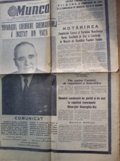 Munca 20 martie 1965 moartea Gheorghiu - Dej foto