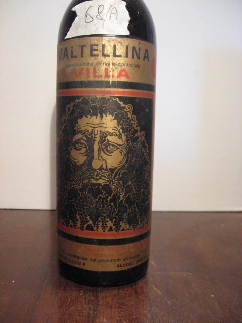 68A valtellina, doc, VILLA BIANZONE, recoltare 1964 cl 72 gr 12,5 68A valtellina, doc, VILLA BIANZONE, recoltare 1964 cl 72 gr 12,5