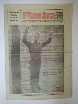 Ziarul FLACARA - 28 noiembrie - 4 decembrie, 1990 foto