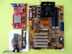 Kit placa de baza MS8137C, Athlon 1600, placa video Radeon 9550, 512 MB DDR, LAN foto