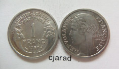 Moneda 1 Franc - FRANTA, anul 1957 *cod 437 - litera B foto