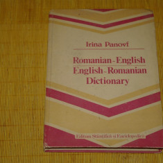 Romanian-English / English-Romanian Dictionary - Irina Panovf - 1986