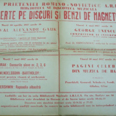 Casa prieteniei romano - sovietice A.R.L.U.S. concerte discuri benzi Enescu 1957