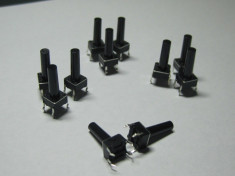 Microintrerupator tact PCB / push button 6x6x17mm 0.05A/12VDC foto