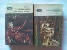 DIDEROT - CALUGARITA / JAQUES FATALISTUL (2 VOL.) - BPT 711, 712 foto