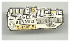 Insigna Fabrica Automobile Renault, Molsheim foto