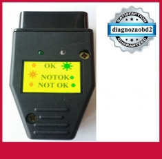 Tester diagnoza auto OBD2 pt. control tensiune 12v foto