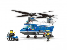 Heavy Duty Helicopter Wange Bricks 52015 joc constructie tip LEGO City 427 piese foto