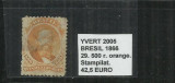 BRAZILIA - 1866 - 29. 500 R, Stampilat