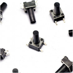 Microintrerupator tact PCB / push button 6x6x11mm 0.05A/12VDC foto