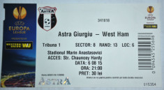 Bilet Astra Giurgiu - West Ham United foto