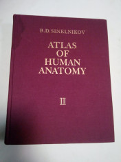 ATLAS OF HUMAN ANATOMY - SINELNIKOV - (volumul 2 ) -atlas de anatomie umana foto