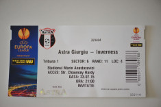 Bilet Astra Giurgiu - Inverness foto