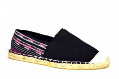 Espadrile barbatesti negre, model Colors Vintage foto