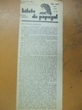 Bilete de papagal nr. 447, director Tudor Arghezi 25 iulie 1929