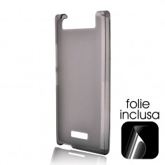 Husa Allview P7 Xtreme Lemontti Silicon Negru (folie inclusa) foto