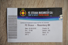 Bilet Steaua Bucuresti - Rosenborg foto