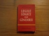 Legile Logice ale Gandirii - A.V. Savinov, 1961, 407 pagini, Tiraj 2500 ex., Filosofie
