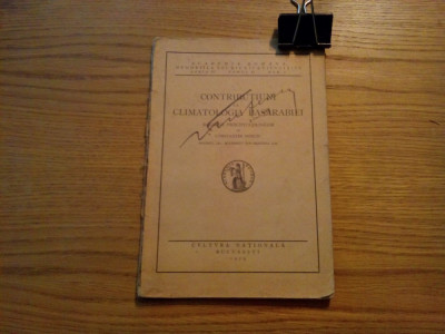 CONTRIBUTIUNI LA CLIMATOLOGIA BASARABIEI Regimul Precipitatiunilor - C. Donciu foto
