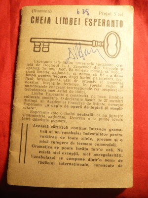 Cheia Limbii Esperanto 1921 foto