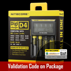 Incarcator Digicharger D4 Nitecore - Versiunea EU2015- Set compet foto