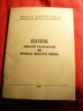 Statutul Asociatiei Filatelistilor Romani RSR 1978