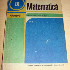 MATEMATICA - Algebra clasa a IX a