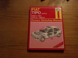 FIAT TIPO Owners Workshop Manual - 1988 to 1991 - 1372cc = 1580cc