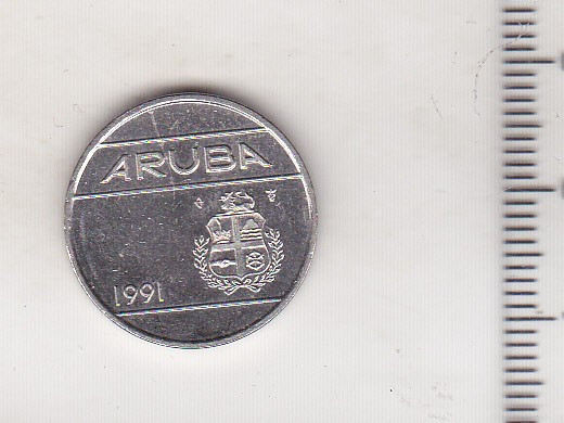 bnk mnd Aruba 25 centi 1991