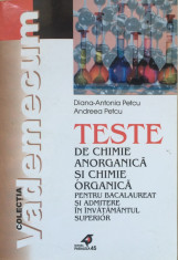 TESTE DE CHIMIE ANORGANICA SI CHIMIE ORGANICA - Diana-Antonia Petcu foto