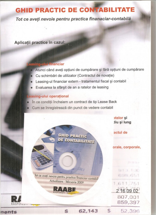 (C6265) GHID PRACTIC DE CONTABILITATE FEBRUARIE 2009, LEASING FINANCIAR... CU CD