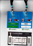Acreditari (2) + bilet meci fotbal ASTRA GIURGIU - AZ ALKMAAR 20.08.2015