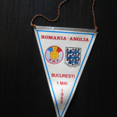Romania - Anglia (1 mai 1985) / fanion