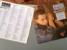 EROS RAMAZZOTTI - MUSICA E (1988/ BMG ARIOLA REC / RFG ) - VINIL/ POP /VINYL foto