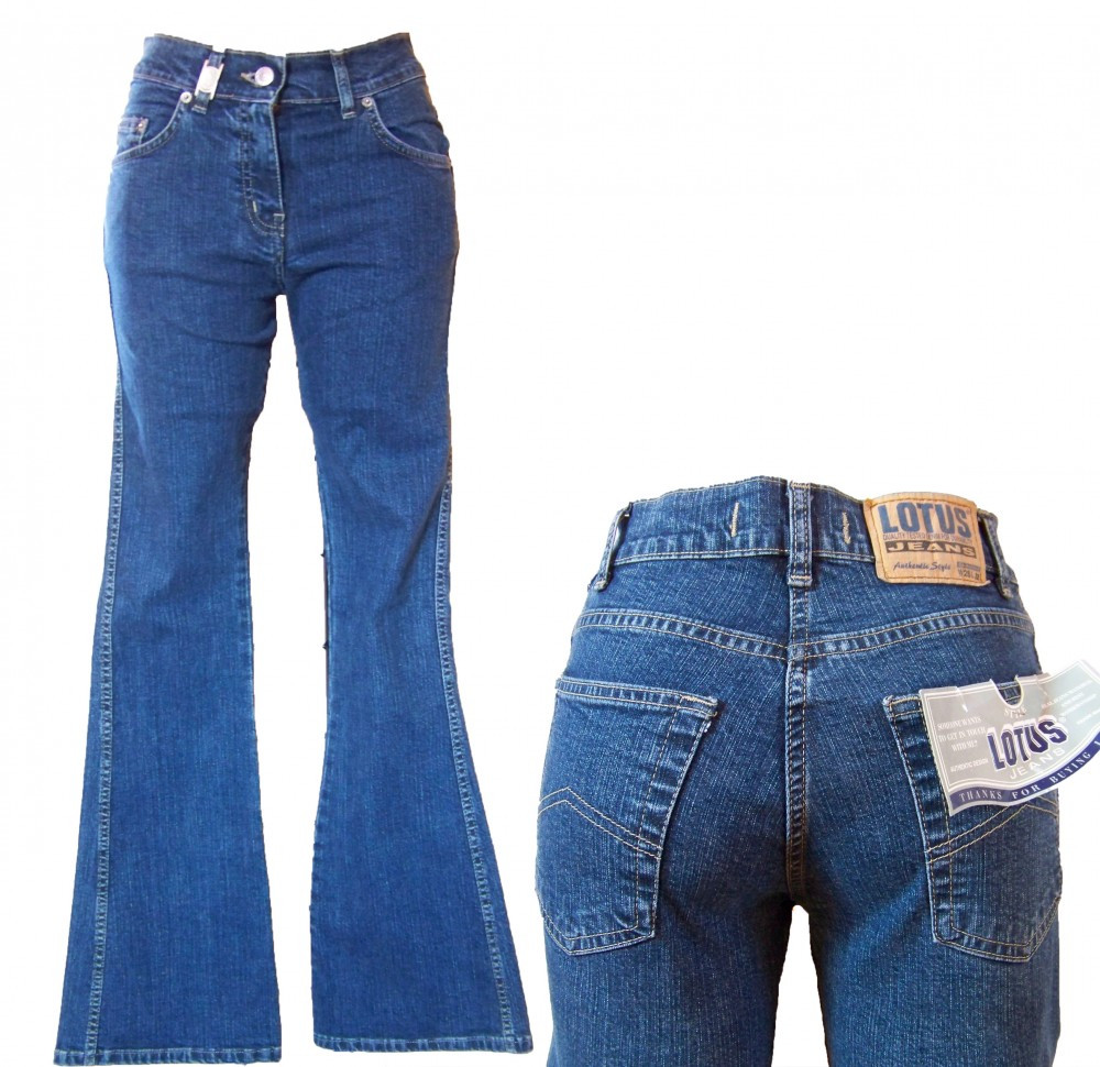Blugi dama - elastici evazati talie inalta - LOTUS jeans W 26 (Art.F18) |  arhiva Okazii.ro