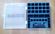 Cutie pentru 36 baterii / acumulatori, cu tester de tensiune incorporat foto