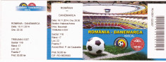 Bilet meci fotbal : ROMANIA - DANEMARCA 18.11.2014 (amical) foto