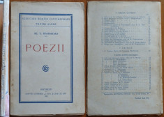 Al. T. Stamatiad , Poezii , 1925 , prima editie foto