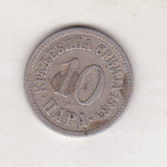 bnk mnd Serbia 10 para 1884