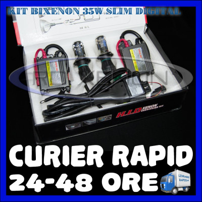 KIT BIXENON SLIM DIGITAL 35W - H4 - 4300K, 5000K, 6000K, 8000K - GARANTIE 1 AN foto