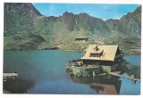 % carte postala (ilustrata)-MUNTII FAGARAS-Lacul si cabana Balea, Circulata, Printata