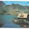 % carte postala (ilustrata)-MUNTII FAGARAS-Lacul si cabana Balea