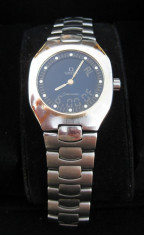 Ceas de mana Omega Seamaster Polaris Luxury Dress otel si aur 18kt quartz foto