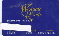 Pentru colectionari, card hotel Westgate Resorts, Orlando, Florida foto