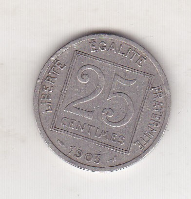 bnk mnd Franta 25 centimes 1903