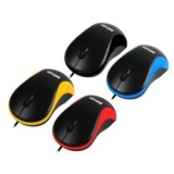 Mouse AERO USB MU100 Negru/Galben Astrum, Optica