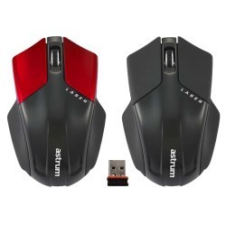 Mouse AERO LASER 2.4G Wireless MW300 Negru Astrum foto