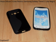 Husa Silicon S-Line Pentru Samsung Galaxy Trend 2 Lite Negru foto
