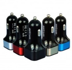 Incarcator Auto 3.4A 2xUSB cu Cablu microUSB CC340 Gri Astrum