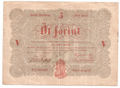 UNGARIA 5 FORINT 1848 VF foto